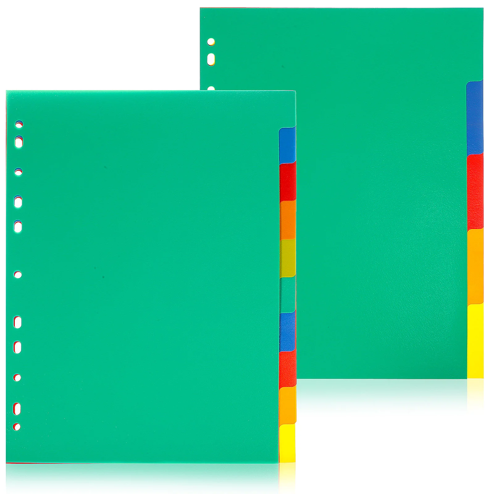 

Plastic Binder Dividers Tabs Assorted Colors Extra Durable School College Kids Adults Sheets