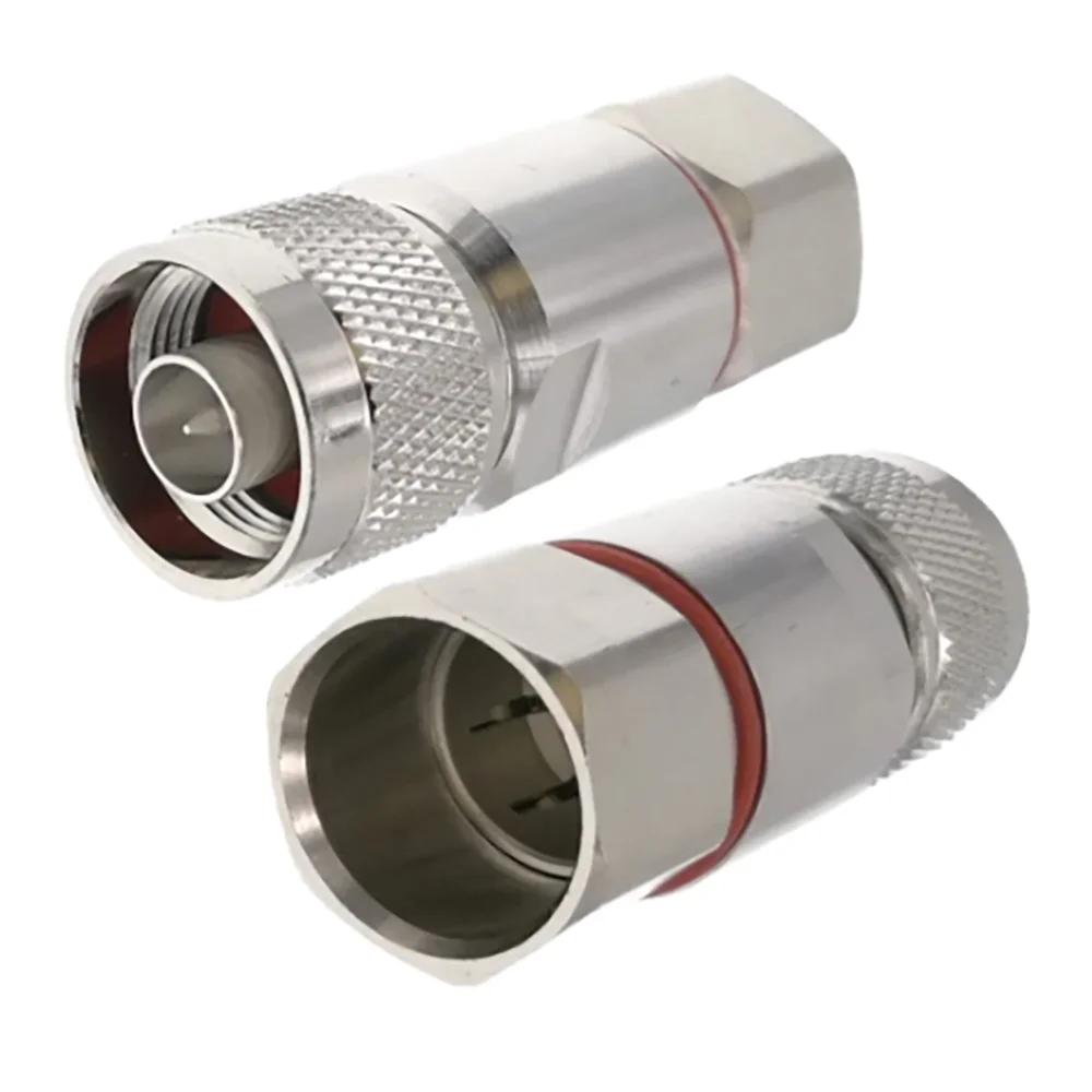 N Clamp Plug Male Connector For Corrugated Copper 1/2" Cable RF Coax Connector