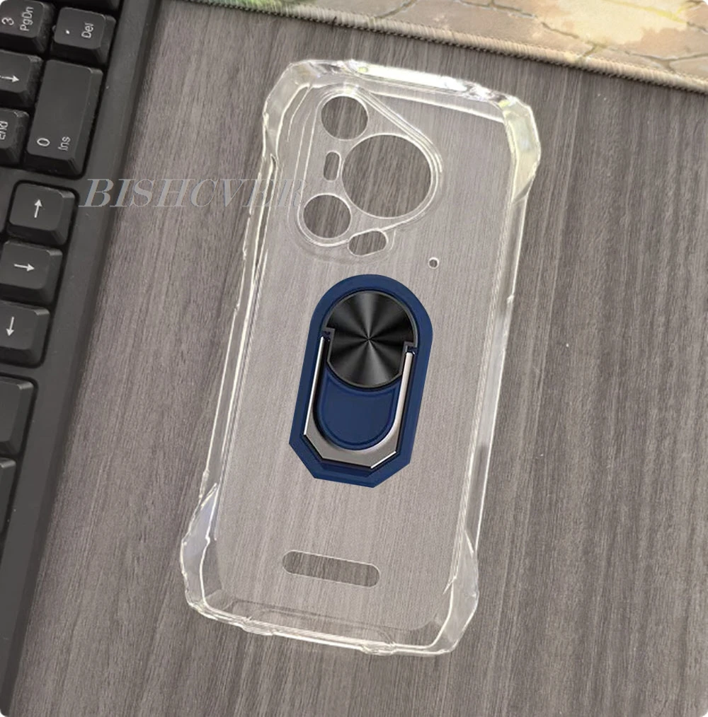 Blackview Soft Silicone Smartphone Case with Ring Holder Bracket