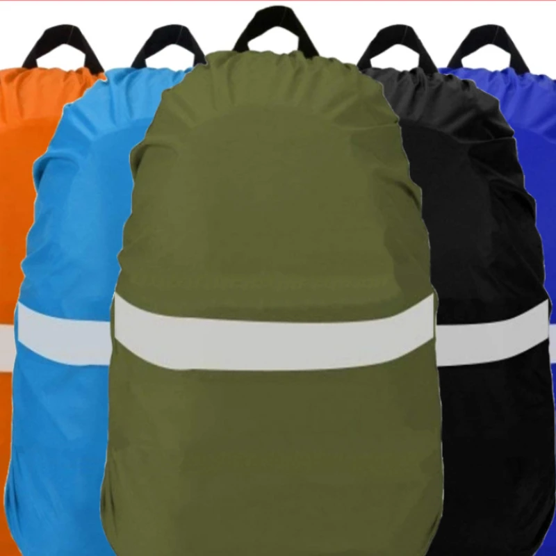 Reflective rain cover backpack 20L 35L 45L 60L waterproof bag cover outdoor camping hiking climbing dustproof case for backpack backpack cover