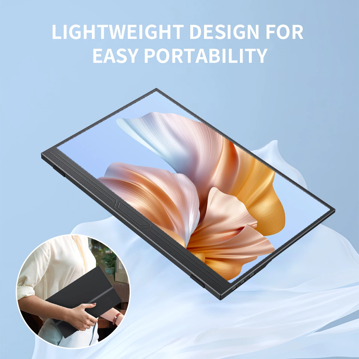 TUHUI ޴ ̹ , FHD 1080P IPS USB-C ̴ HDMI  ÷, ޴, , Ʈ, PC ġ, Xbox PS4/5, 15.6 ġ