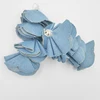 New Bohemia Handmade Four Denim Liner Flower Drop Earrings for Women Statement Earring 4