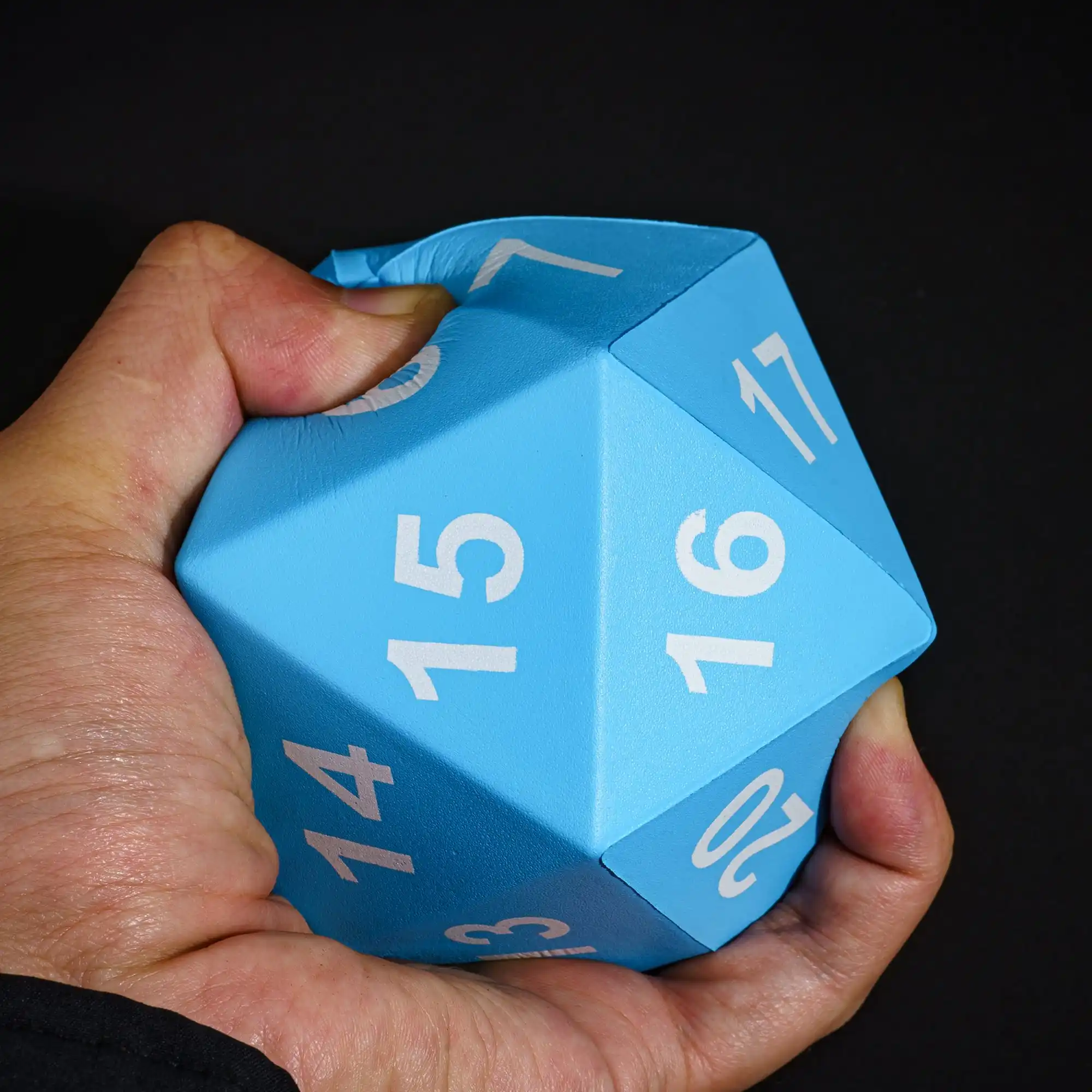80MM Giant D20 Dice Foam Decompression 20 Sided Dice Elastic D20 Polyhedral for Bar Pub Club Party Relax Role Playing Games