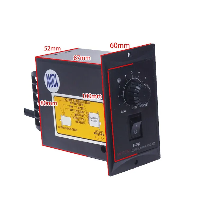 90W/120W/180W/200/250W 기어드 모터/속도 조절기/속도 제어 패널 220V 거버너 US-52