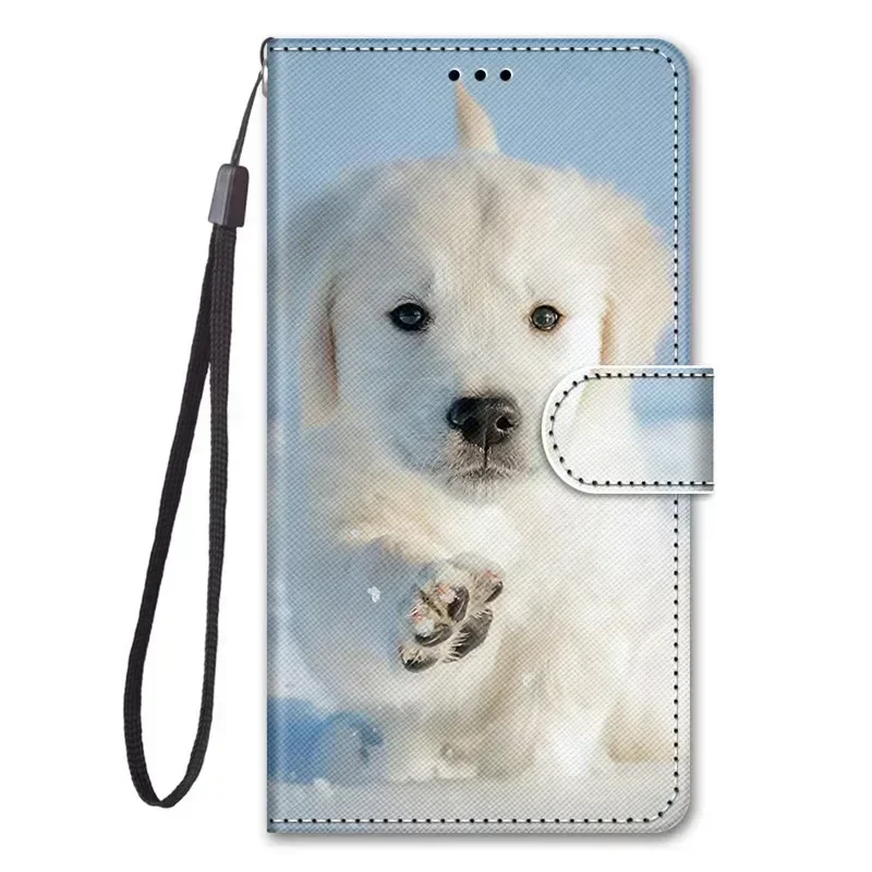 Animal Painted Wallet Book Stand Phone Case