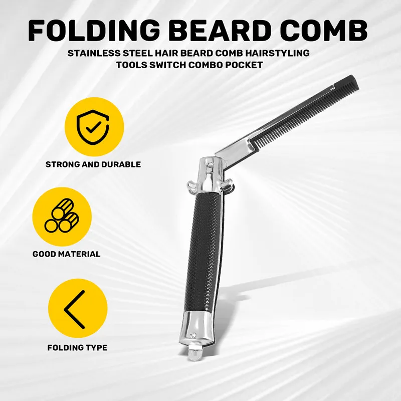 A38T-Stainless-Steel-Hair-Folding-Beard-Comb-Hairstyling-Tools-Switch-Combo-Pocket-Long-Round-Handle-Hair-Comb