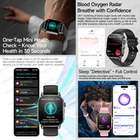 Nouvelle Montre Connectée 2026 ECG+PPG pour la Santé : Analyse Corporelle, Tension Artérielle, Lipides, Acide Urique, Suivi de la Santé Féminine 4