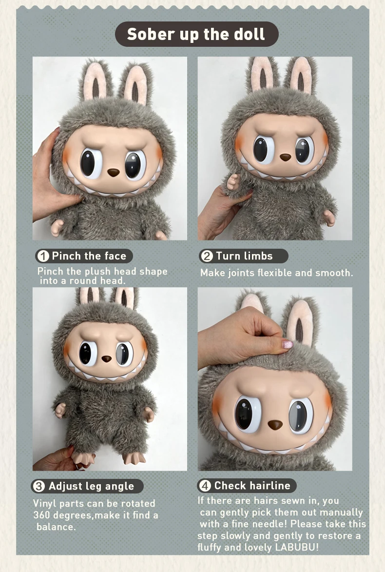 Pop Mart Action Vinyl Plush Doll - LABUBU The Monsters Jump For