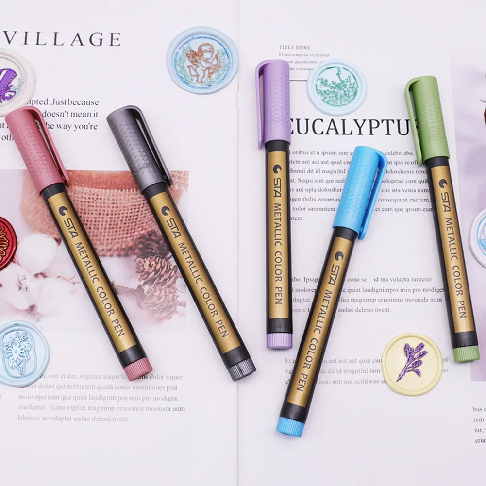 Fire Paint Markers DIY Envelope Sealing Wax Stamp Marker Pencil Invitation Decor Special Graffiti for Metal Ceramics Wood Rubber