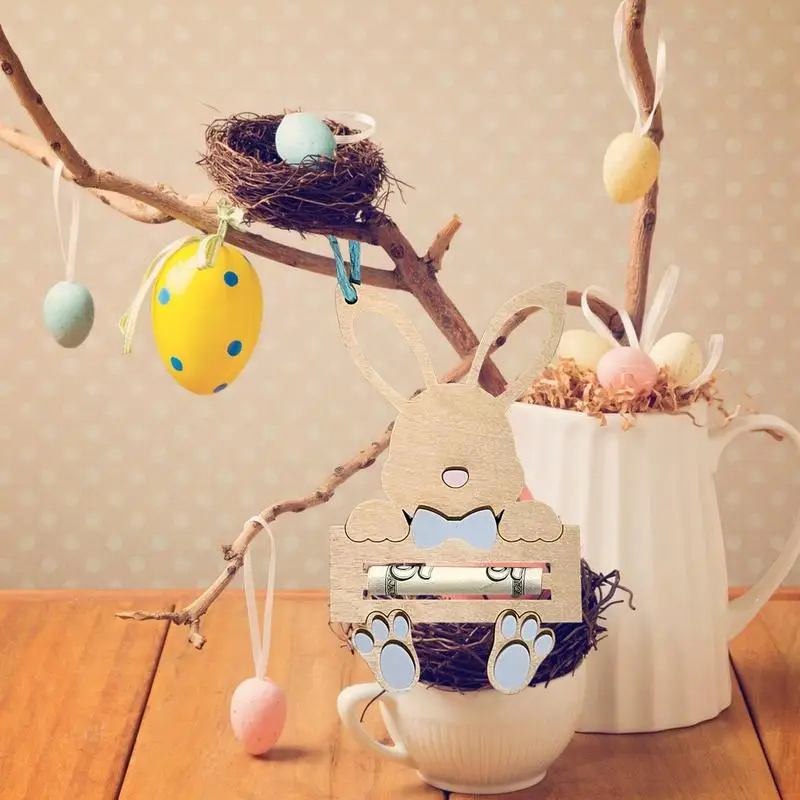

Easter Money Holder Cash Gift Supplies Money Placing Basket Handmade Bunny Theme Holders Children supplies Festival Accessories