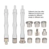 Replacement Dermabrasion Tips Filter Replacement Microdermabrasion Dermabrasion Tips with Handle Stainless Steel Filter Set 2