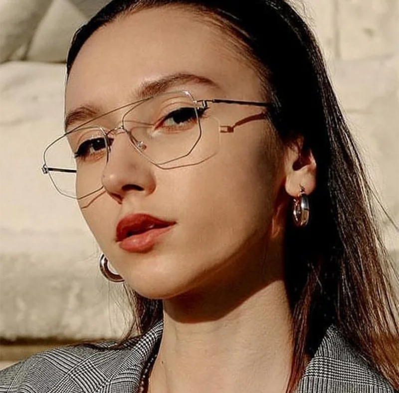 Dänemark Pilot Square Männer Brille Rahmen EDWIN Doppel Strahl Ultraleicht Titan Brillen Frauen Schraubenlose Business Retro Brillen – Detail 9