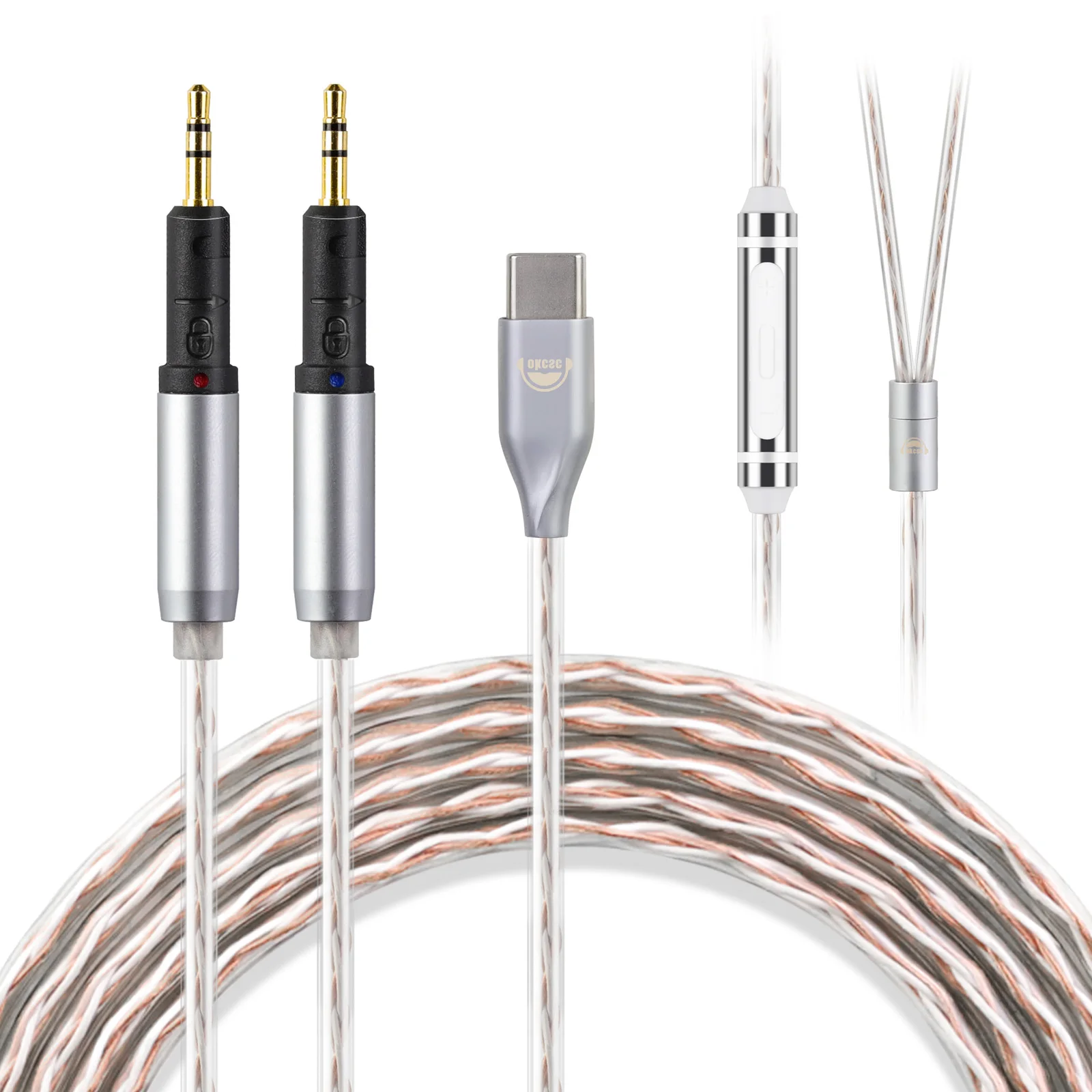 OKCSC R70X イヤホンケーブル Technica R70X/R70xa 用 4 コア