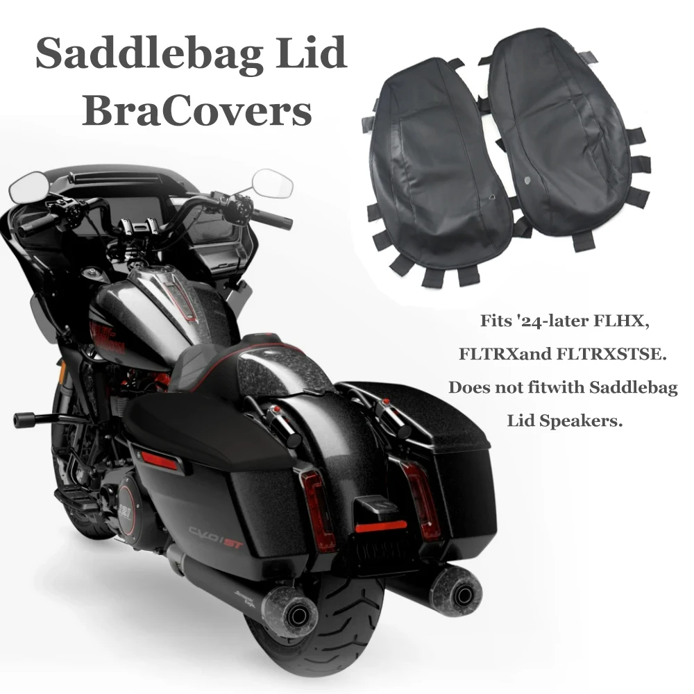 MotorcycleHardSaddlebagLidCoversForHarley2024TOURINGCVO121StreetRoadGlideST
