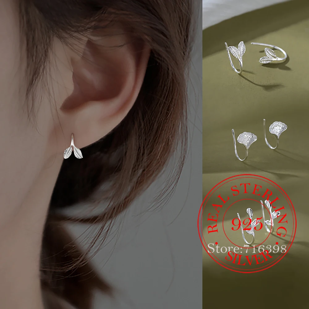 10 paia/lotto orecchini all'ingrosso di foglie di acero in acciaio inossidabile per le donne orecchini a bottone con Piercing a fiore vegetale gioielli minimalisti Gif  36