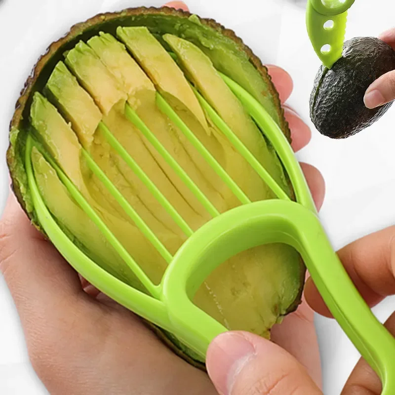 Avocado Slicer, 3 in 1 Avocado Saver Avocado Cutter Fruit & Vegetable  Peeler Kitchen Tools, Avocado Cutter Green