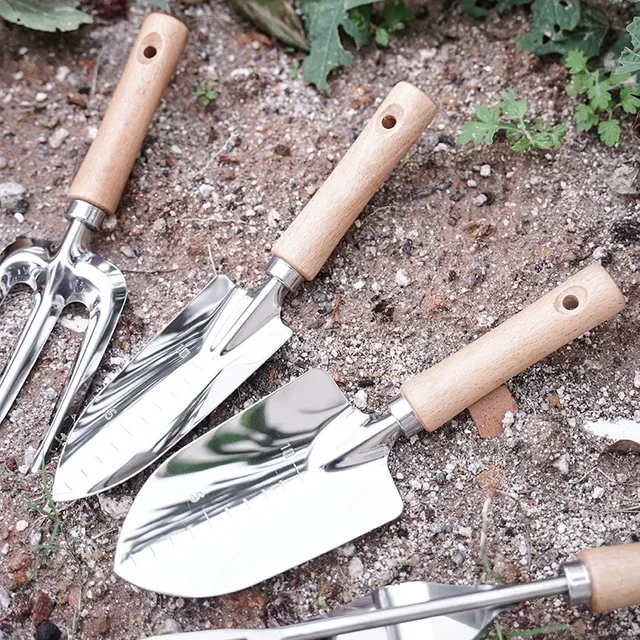 5-piece Stainless Steel Tool Shovel Garden Tool Rake Shovel Set Potted Vegetable Shovel Outdoor Planting Household Garden Tools 3