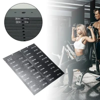 4.5kg to 90kg Weight Block Sticker Weight Stack Labels Weight Sticker Labels for Dumbbells Barbells and Weight Plates F19E 1
