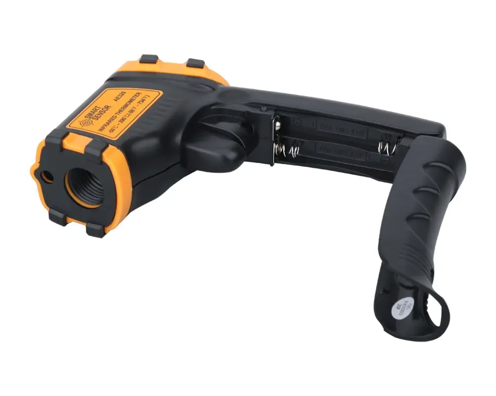 Se9b3f8b08ca84e17a0bef87b5ee3f676Q Digital Infrared Thermometer Laser Temperature Meter Non-contact Pyrometer Imager Hygrometer IR Termometro Color LCD Light Alarm Mallzona