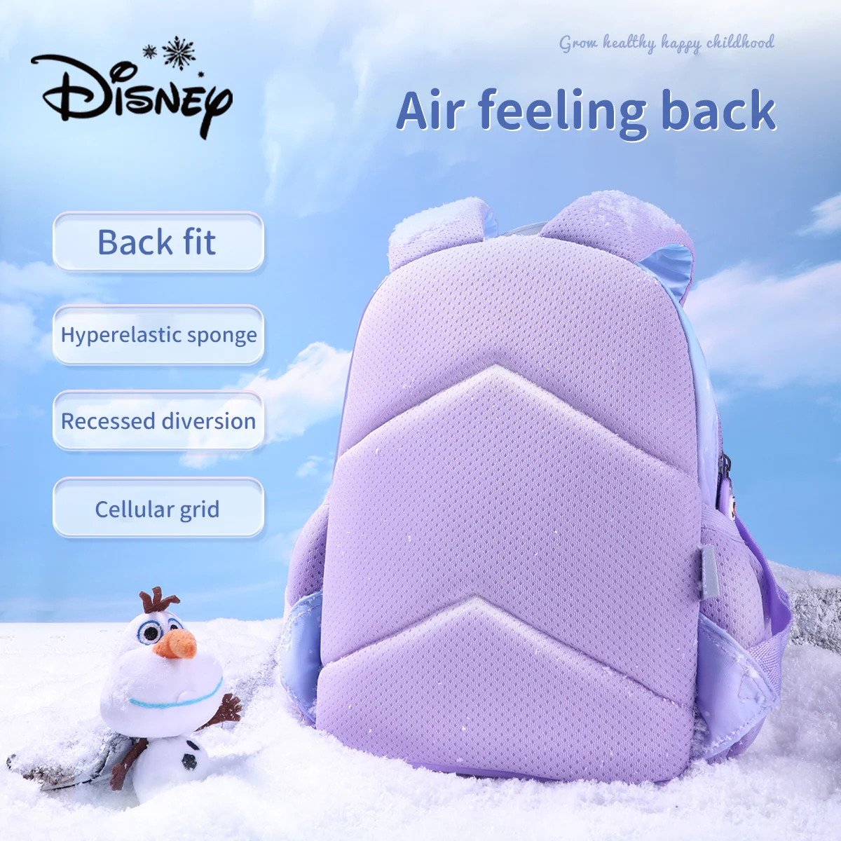 Disney Toddler Backpack: Frozen Princess Elsa Backpack for Little Girls - Lightweight Large Capacity School Bag for Nursery 2