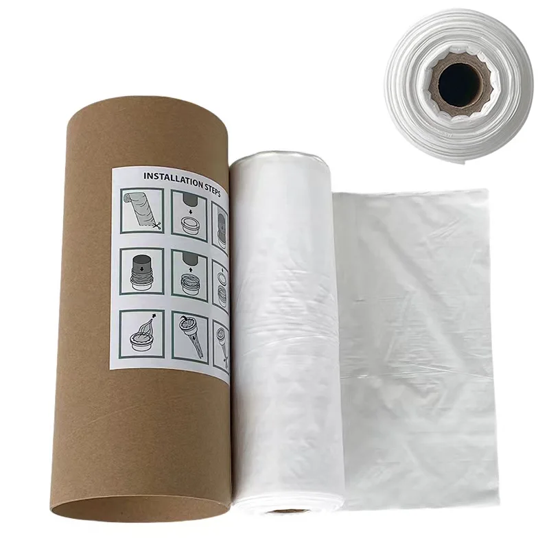 White Bady Diaper Pail Refills Bags Garbage Bag Compatible with Tommee Tippee and Angelcare and Genie Twist&cIick 100M/Roll trash bags refill diaper pail refills