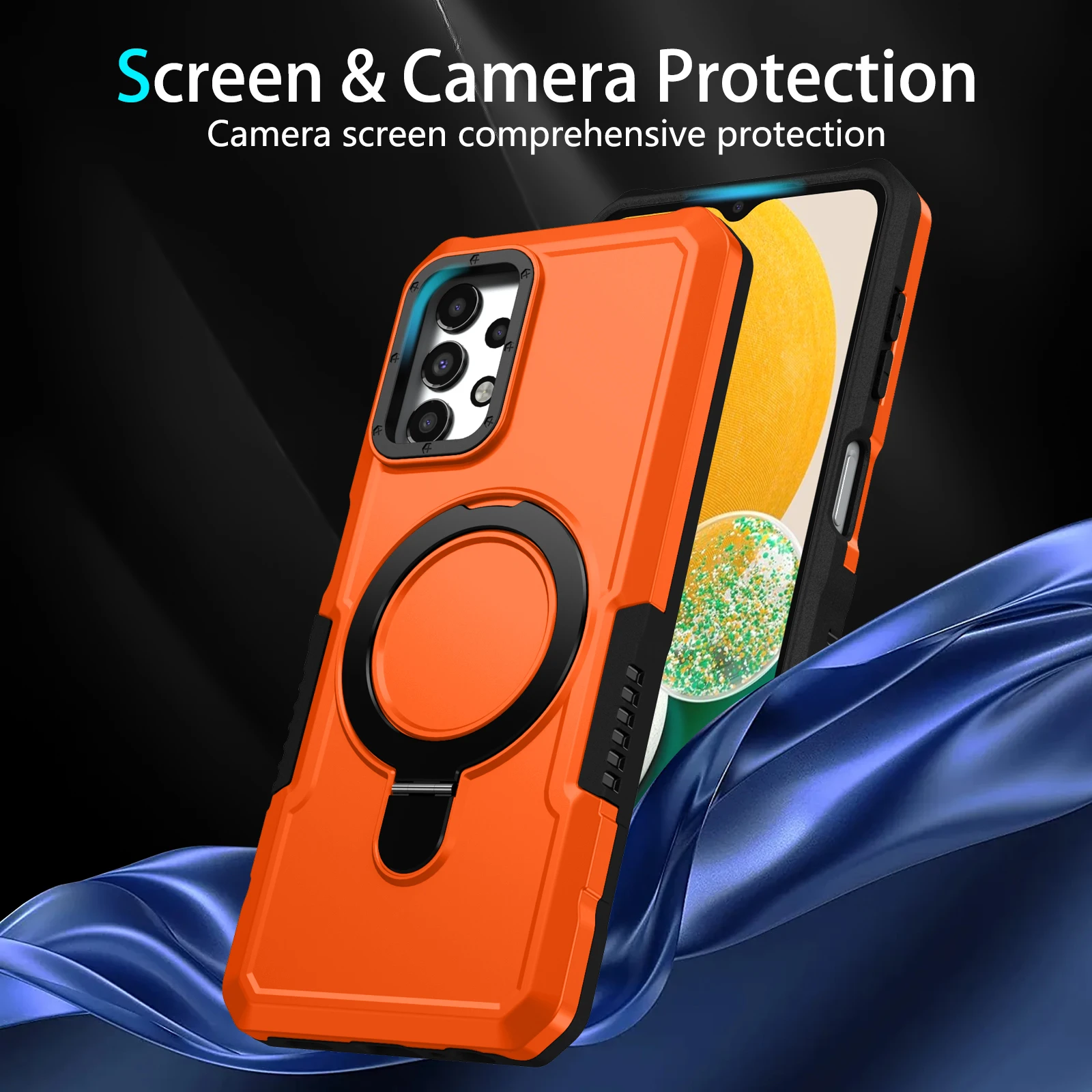 Universal Armor Shockproof Case with Bracket Cover