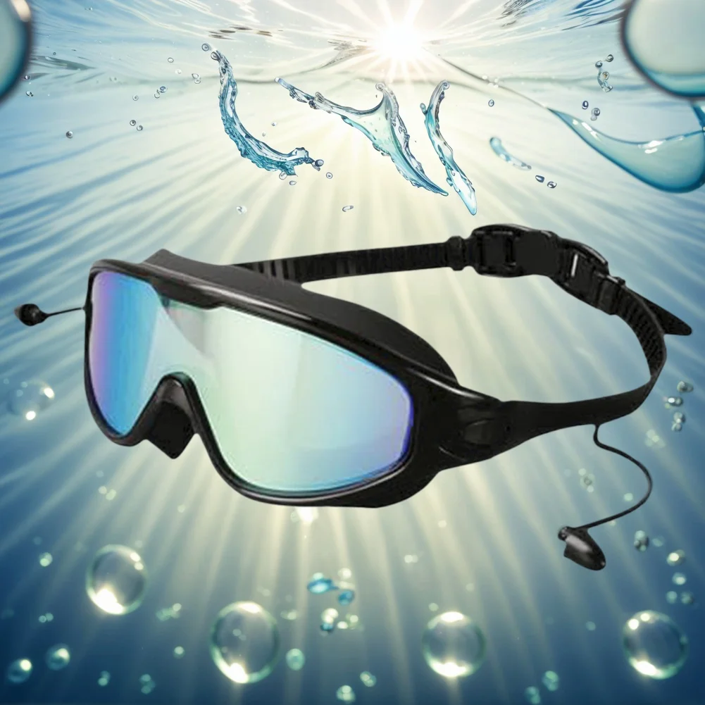Waterproof Polycarbonate Swimming Goggles with UV Protection