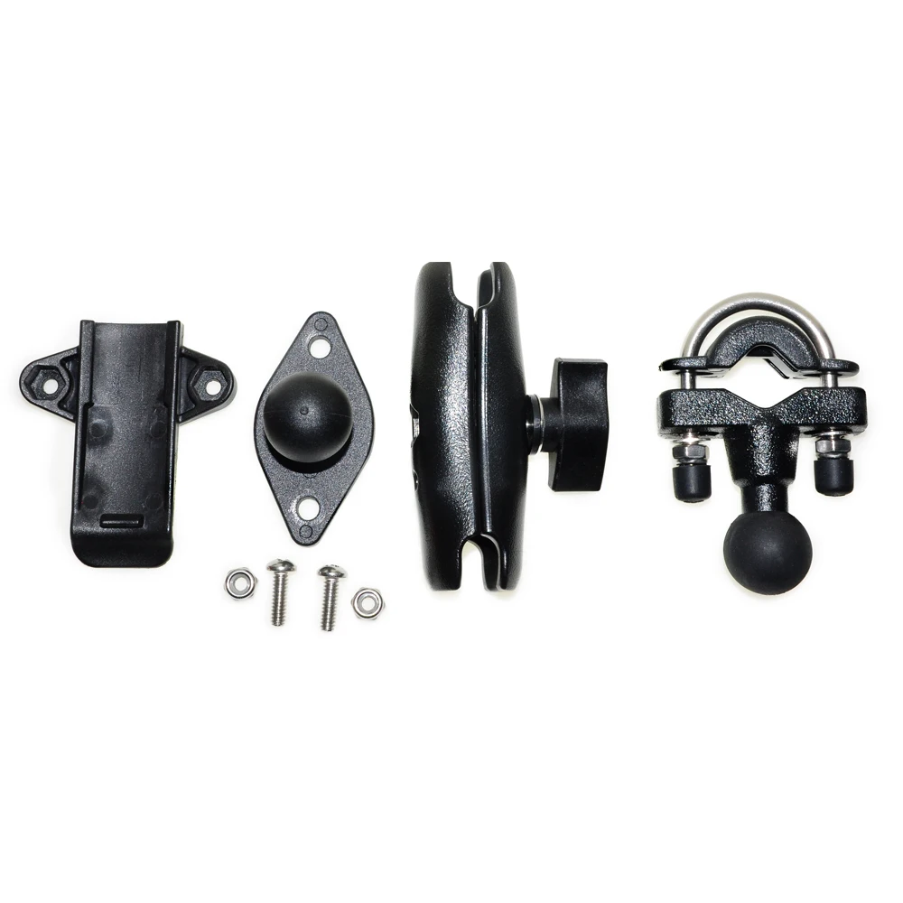 Bycicle Motocycle 홀더 브래킷 Garmin GPSMAP 64 64SX 64X 64S 65s 65SR 67i 66i Alpha 200i 300i 100 용 이중 소켓 암 마운트