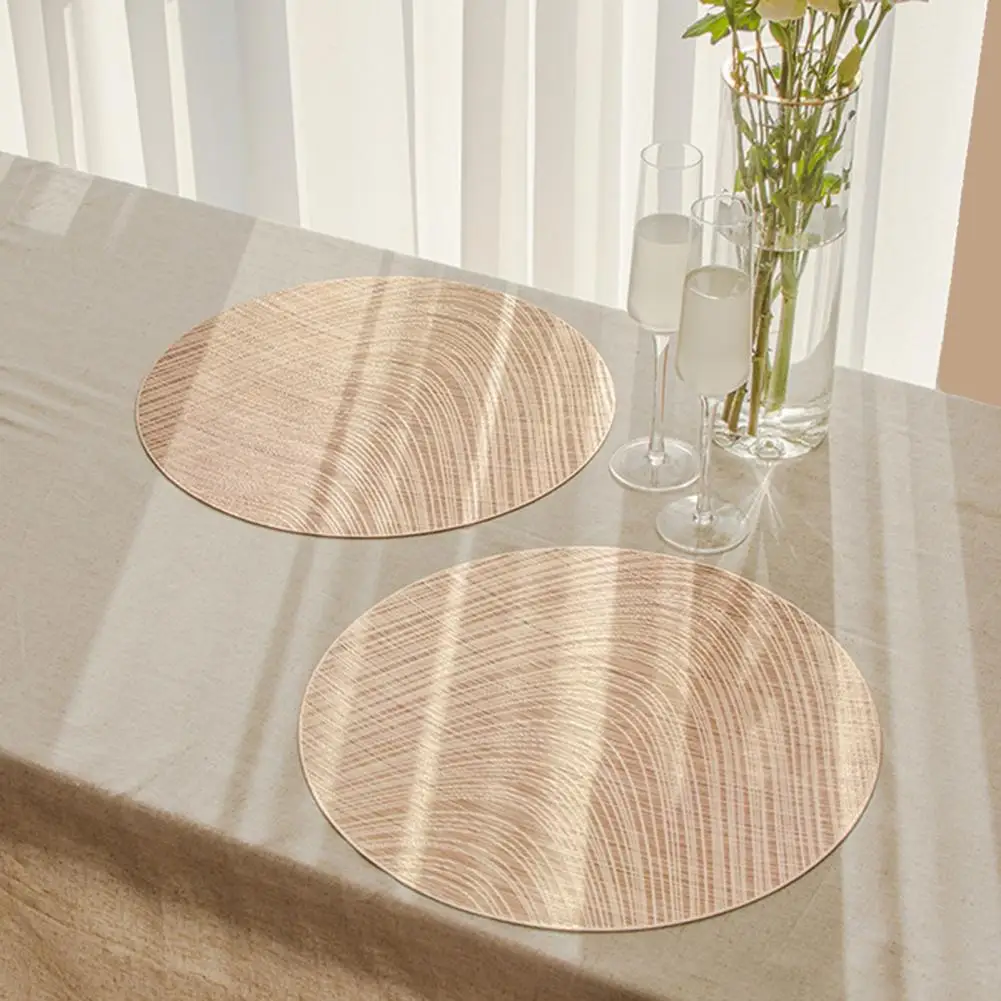 

Durable Dinner Table Placemat Heat-resistant Non-slip Table Placemat Set for Dining Table Durable Easy to Clean Tableware Mat