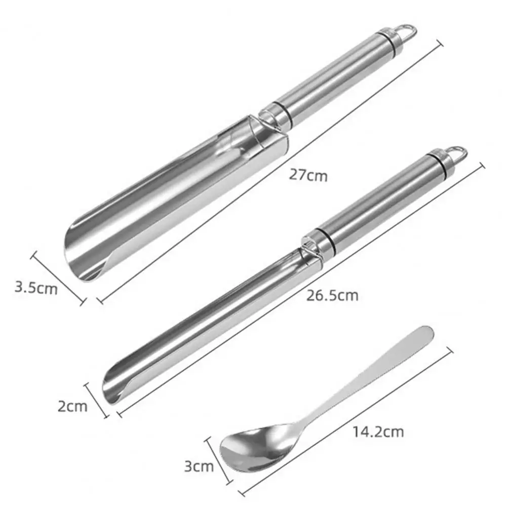 1 Set Meatball Mold Convenient Stainless Steel Meatball Maker With Spoon Kitchen Gadget For Household