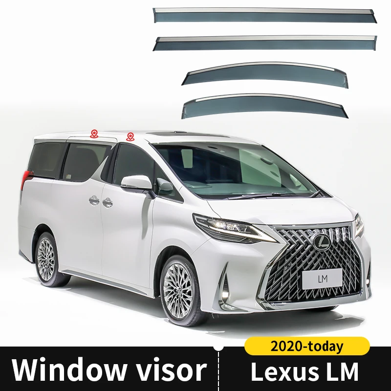 

Window Visor For LEXUS LM 2020 2021 2022 Auto Door Visor Weathershields Window Protectors