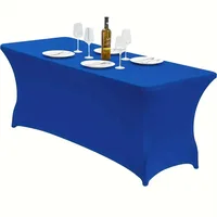 Nappe élastique 4/6/8 pieds, très extensible, lavable, universelle, pour lit, rectangulaire, pour hôtel, Banquet 4