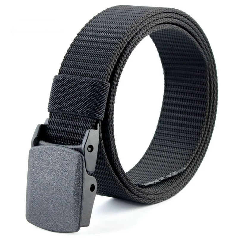 

New Plastic Buckle 3.2cm Wide Nylon Belt For Fashionable Men And Women's Allergy Prevention Tactical Training Designer Belt