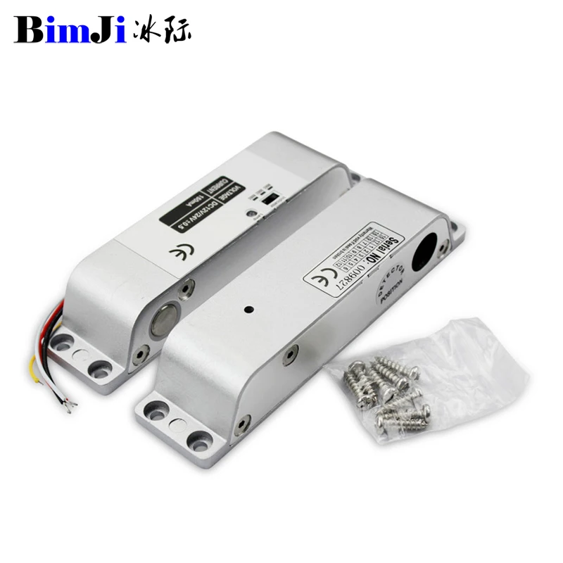 Electric Drop Bolt Lock DC12V with Adjustable Time Delay Fail Safe Mode for Access Control Electronic Mortise Locks