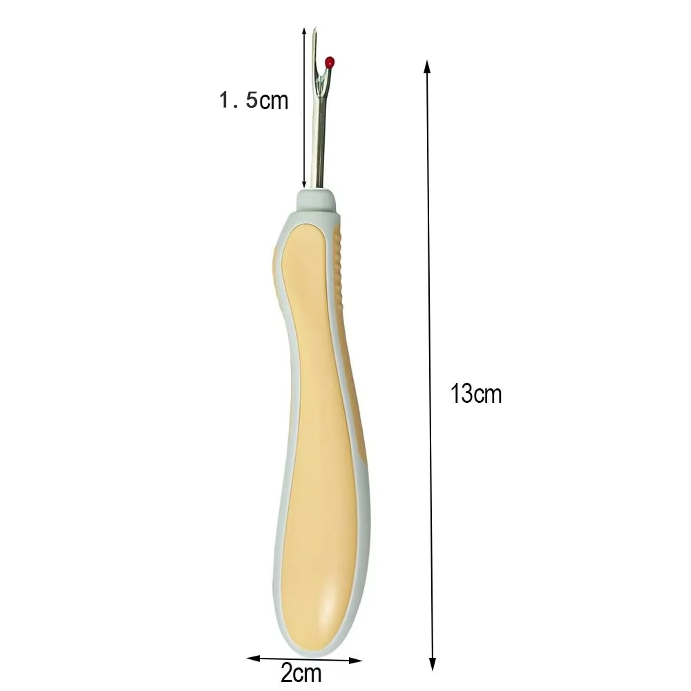 실리콘 손잡이가있는 1pc 스레드 Unpicker 바느질 스티치 리무버 DIY 바느질 액세서리 용 바느질 바느질 솔기 리퍼 ?