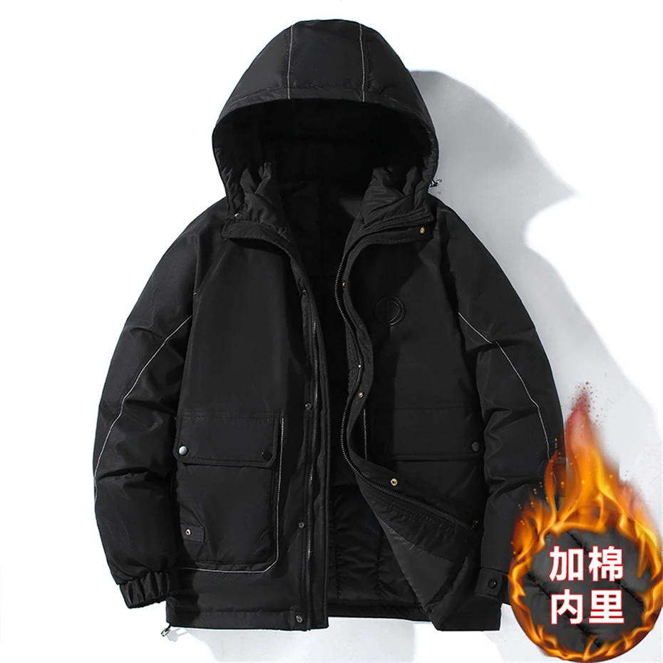 Description Picture 4 of item11XL 10XL Plus Size Parkas Men Winter Warm Thick Jacket Coat Male Fashion Casual Green Parkas Big Size 11XL