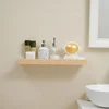 Bathroom Rack Wall-mounted Shower Room Toilet Nordic style Shelf Cosmetic Storage kitchen Multi-purpose Shelf Solid Wood 4