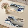 Fashion Japan The Great Wave Off Kanagawa Table Drain Pad Tabletop Absorbent Draining Mat Tableware Placemats for Table Decor 2