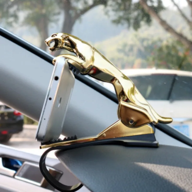 

1PC Cool Cheetah Car Phone Holder Leopard Cell Phone GPS Stand 360 Degree Mount Adjustable Clip Holder Accessories