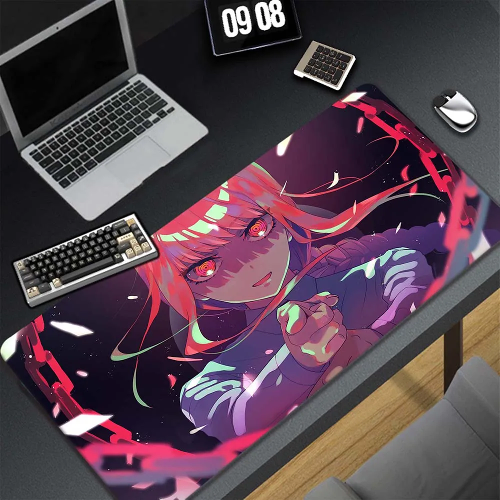 

Chainsaw Man XXL Mouse Pad Mousemat Non-slip Rubber Pad Big Desk Mat Keyboard Pads Oversize Mause Pad Gaming Mousepad Pc 90x40cm