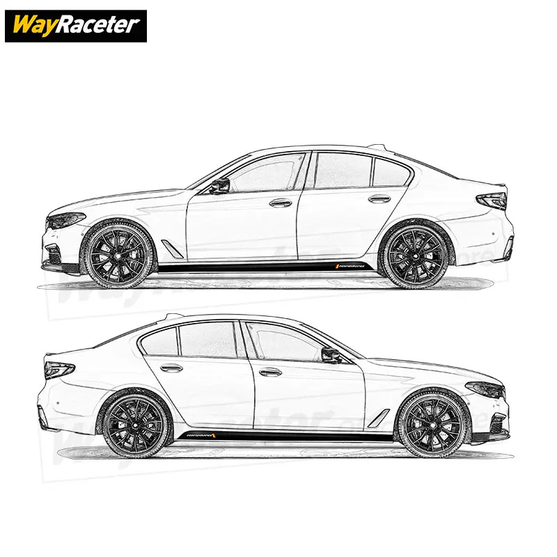 2 Pcs M Performance Decal Carbon Fiber Door Side Stripe Skirt Sticker For  BMW X1 F48 Sport xDrive25i xDrive25e 2016-2022 - AliExpress