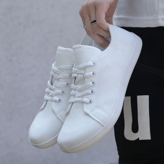 Chaussures pieds nus à bout large pour hommes et femmes, baskets de marche minimalistes |   Semelle zéro chute |   Maille respirante 6