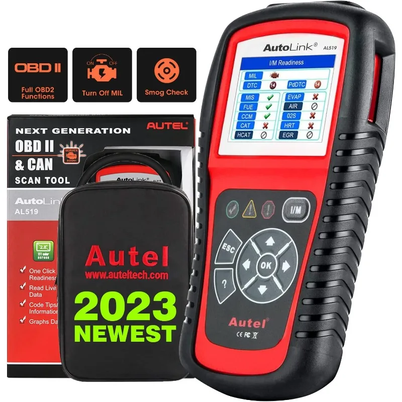 

Autel Original OBD2 Scanner Car Diagnostic Tool Automotive AutoLink AL519/AL619/MaxiLink ML529/ML629 Fault Code Reader Scan Tool