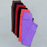 Solid Color 2.0 High Waist Yoga Legging women Sport Pant Plus Size  Athletic Gym Comprehensive Training Jog Back Built-In Pocket 2