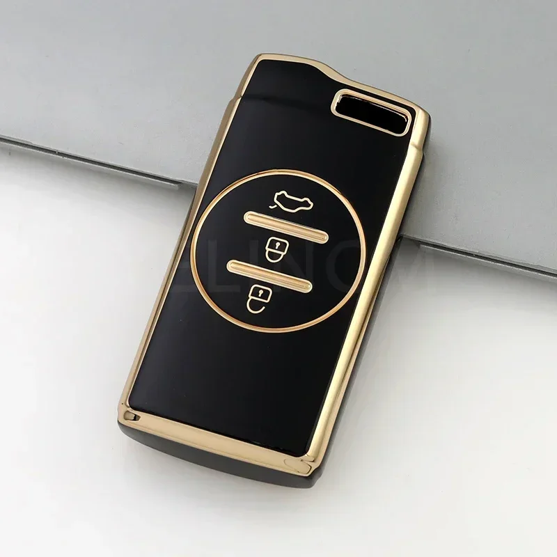 Elegant TPU Car Key Fob Holder Protector - Fashionable Auto Shell Cover Accessory