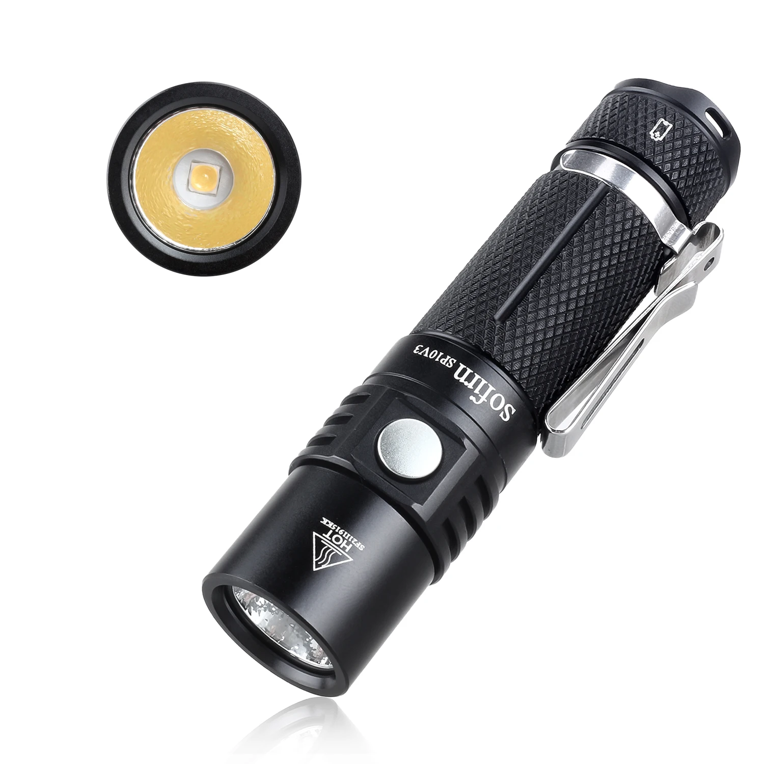 Фото Sofirn SP10 V3 светодиодный AA 14500 Flash светильник LH351D 1000lm IPX8 Mini тактический фонарь брелок с индексом цветопередачи №1
