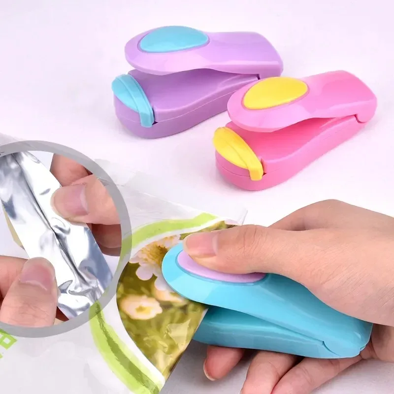 Mini Heat Bag Packaging Sealer Portable Plastic Bag Clip Sealing Machine Food Storage Seal Snack Sealing Kitchen Gadgets