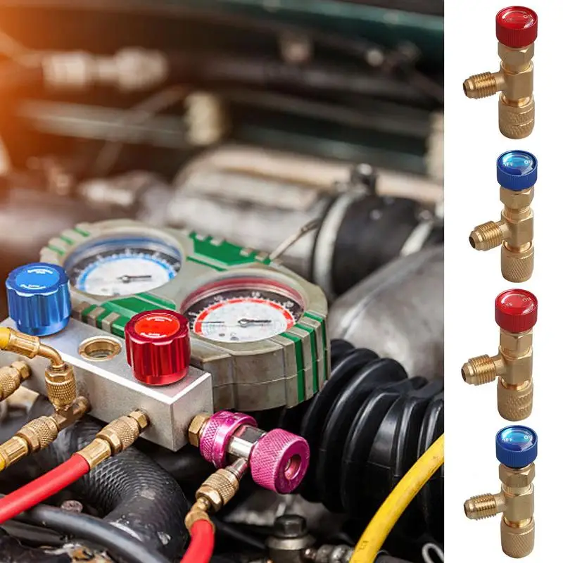 Strumento Di Refrigerazione Valvola Di Sicurezza Aria Condizionata R22 R410A Valvola A Sfera Adattatore Di Sicurezza Adattatore Di Sicurezza Di Ricari