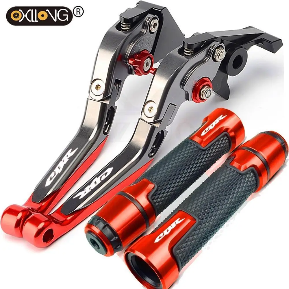 

Motorcycle Handlebar Hand Grips Handle Bar End Cover Brake Clutch Levers For HONDA CBR600RR 2007-2018 2017 2016 2015 2014 2013