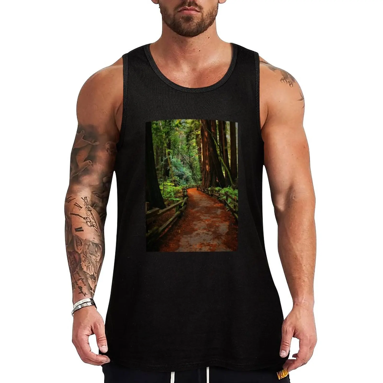 

New Walk Through Redwoods Tank Top Top anime top